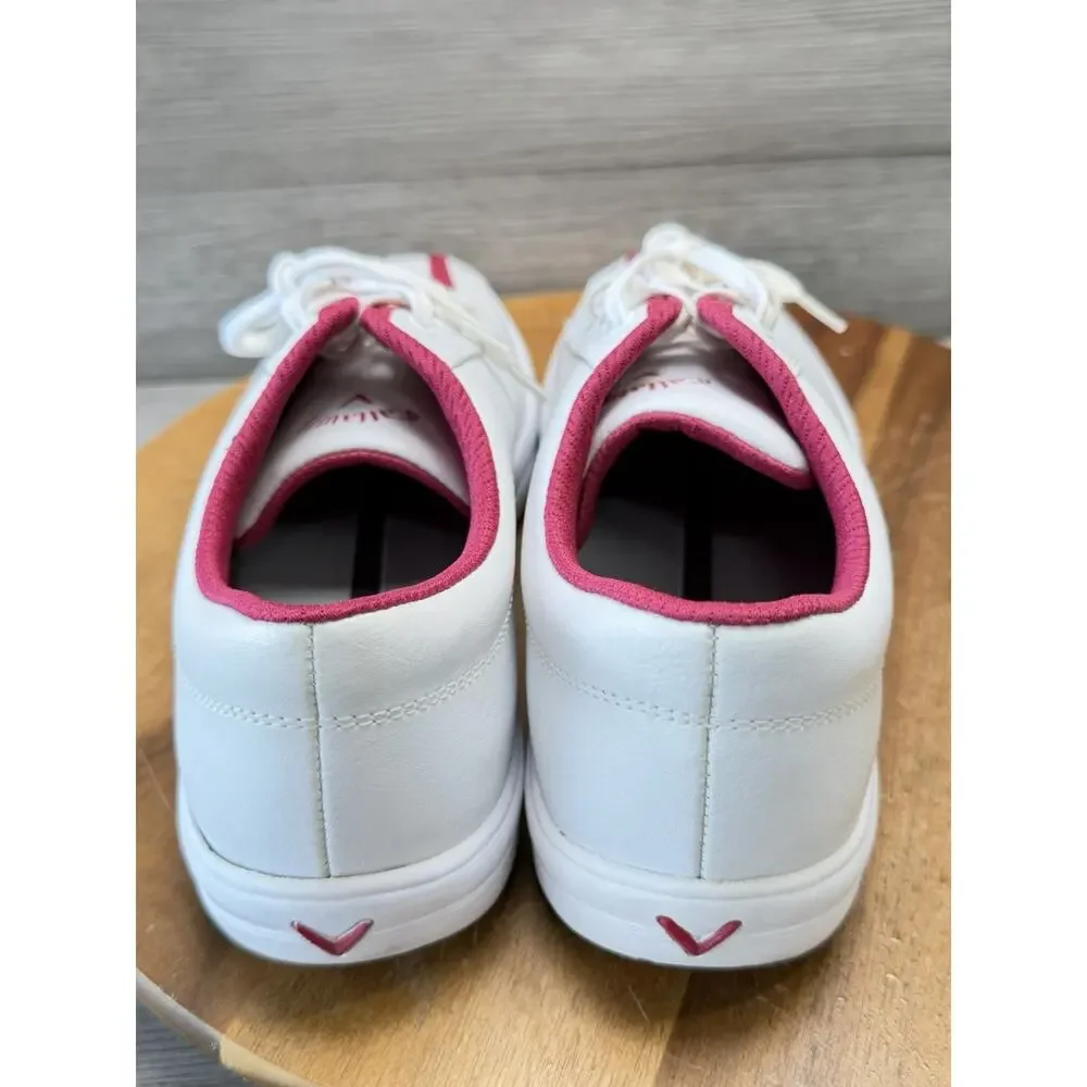 Callaway Turf Cruiser Women’s Golf Shoe In Pink And White. Size 7